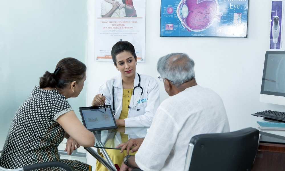 Scenes at Shekar eye hospital